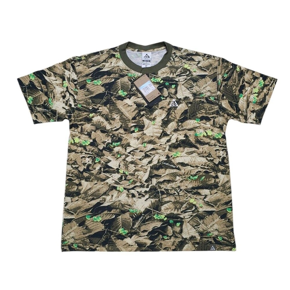 Nike ACG Dri-FIT T-Shirt Leafcutter Olive Camo Men’s Size Medium HJ0794-222